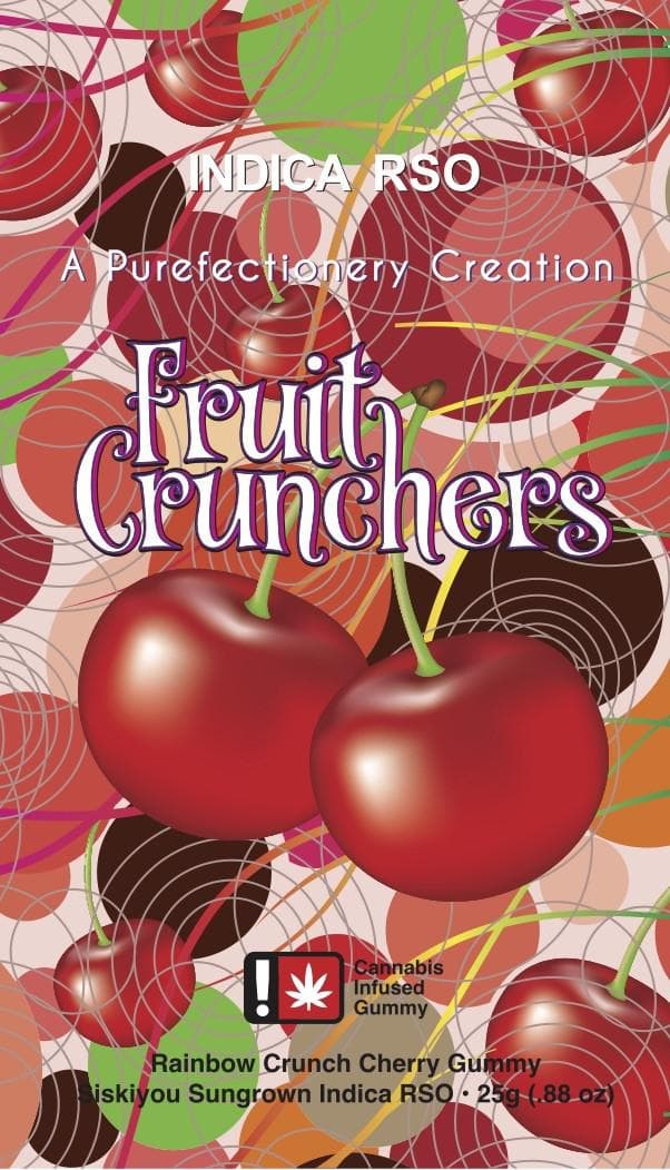 Purefectionery Cherry "Fruit Crunchers" Gummy Bar | 10pc 100mg (THC) (RSO)