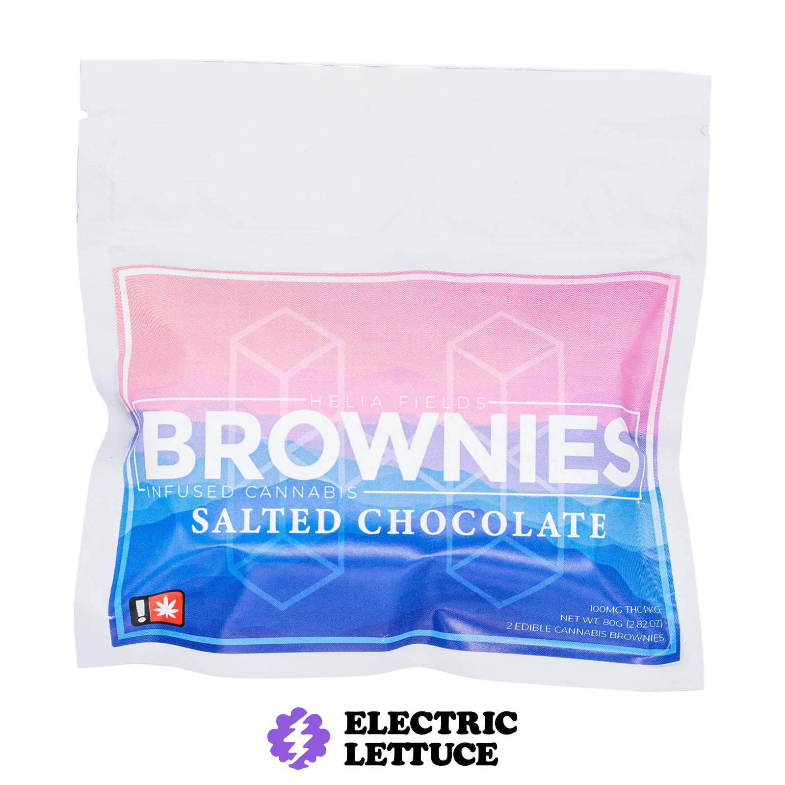 Helia Fields Helia Fields Salted Chocolate Brownie 2pk 100mg