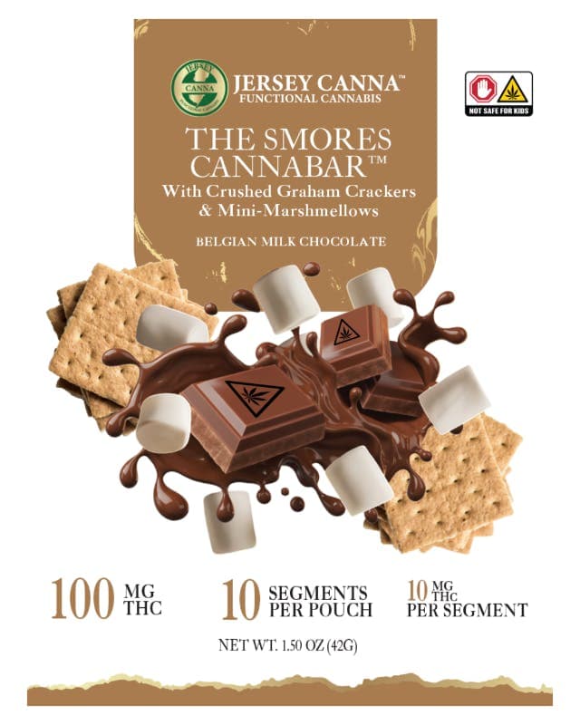 Jersey Canna Inclusion Gourmet | Cannabars | The Smores | 10pcs/100mg