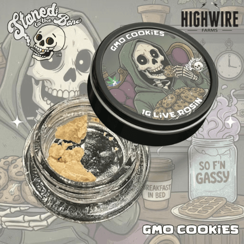 Stoned to the Bone Hash Rosin 1g - GMO Cookies