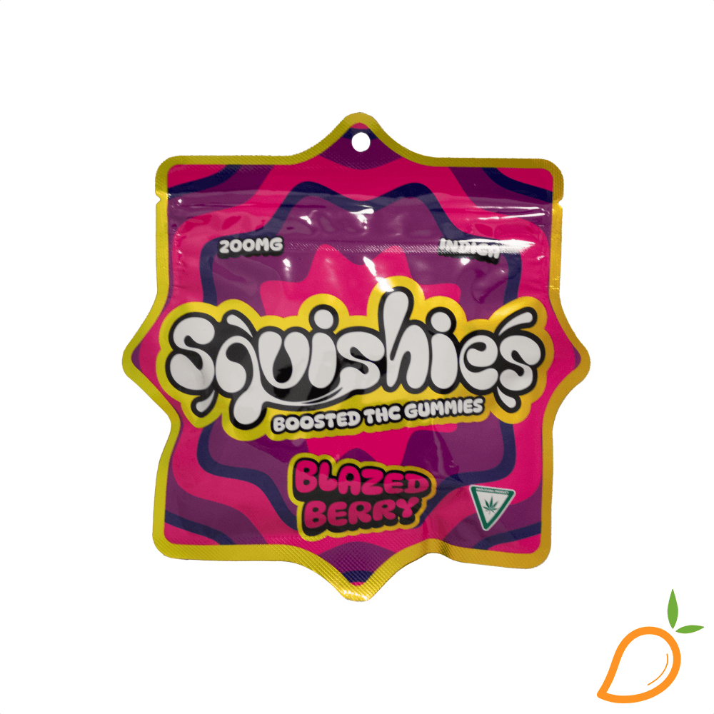Squishies 200mg Blazed Berry Boosted THC Gummies Squishies