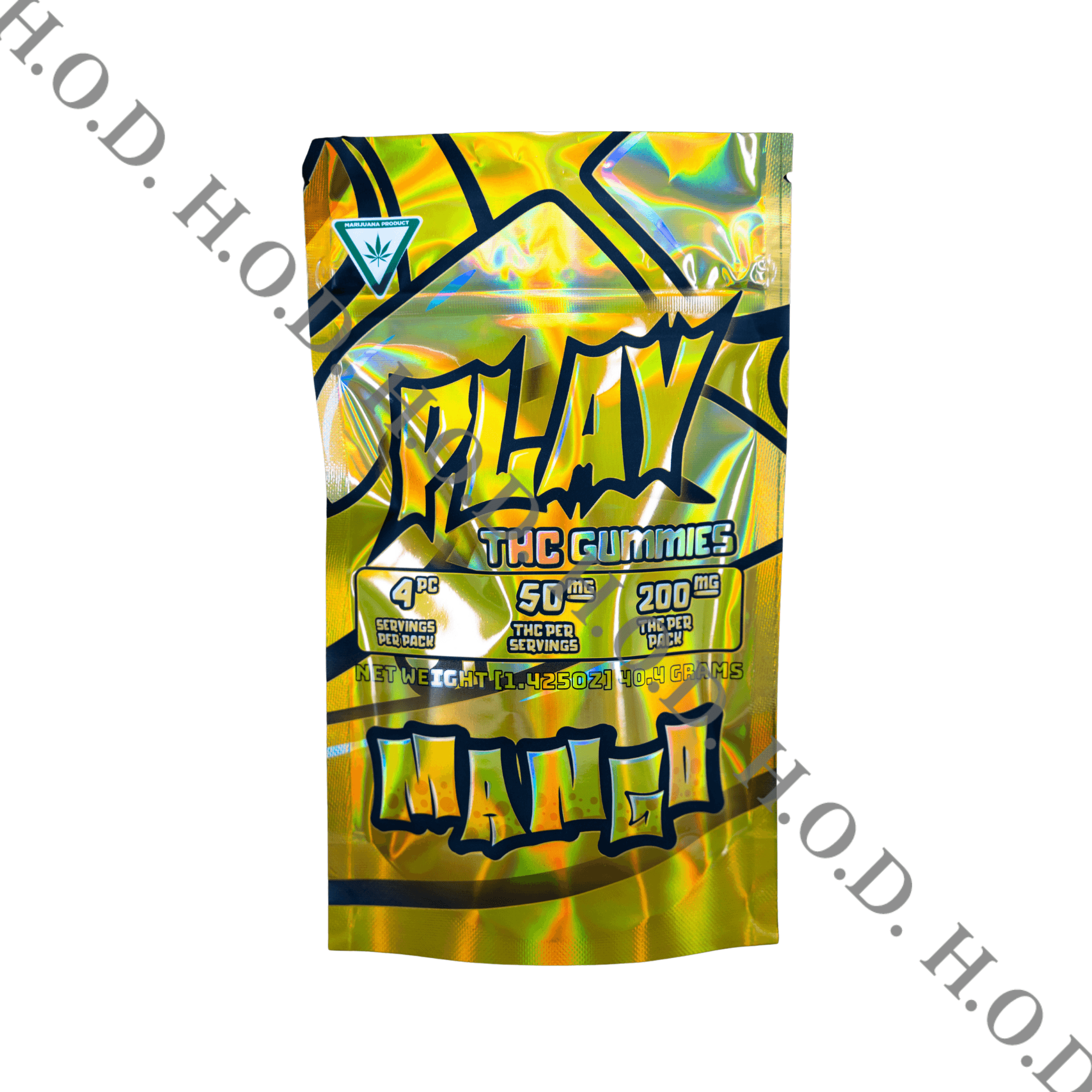 PLAY Play Cannabis Mango Gummies 200mg