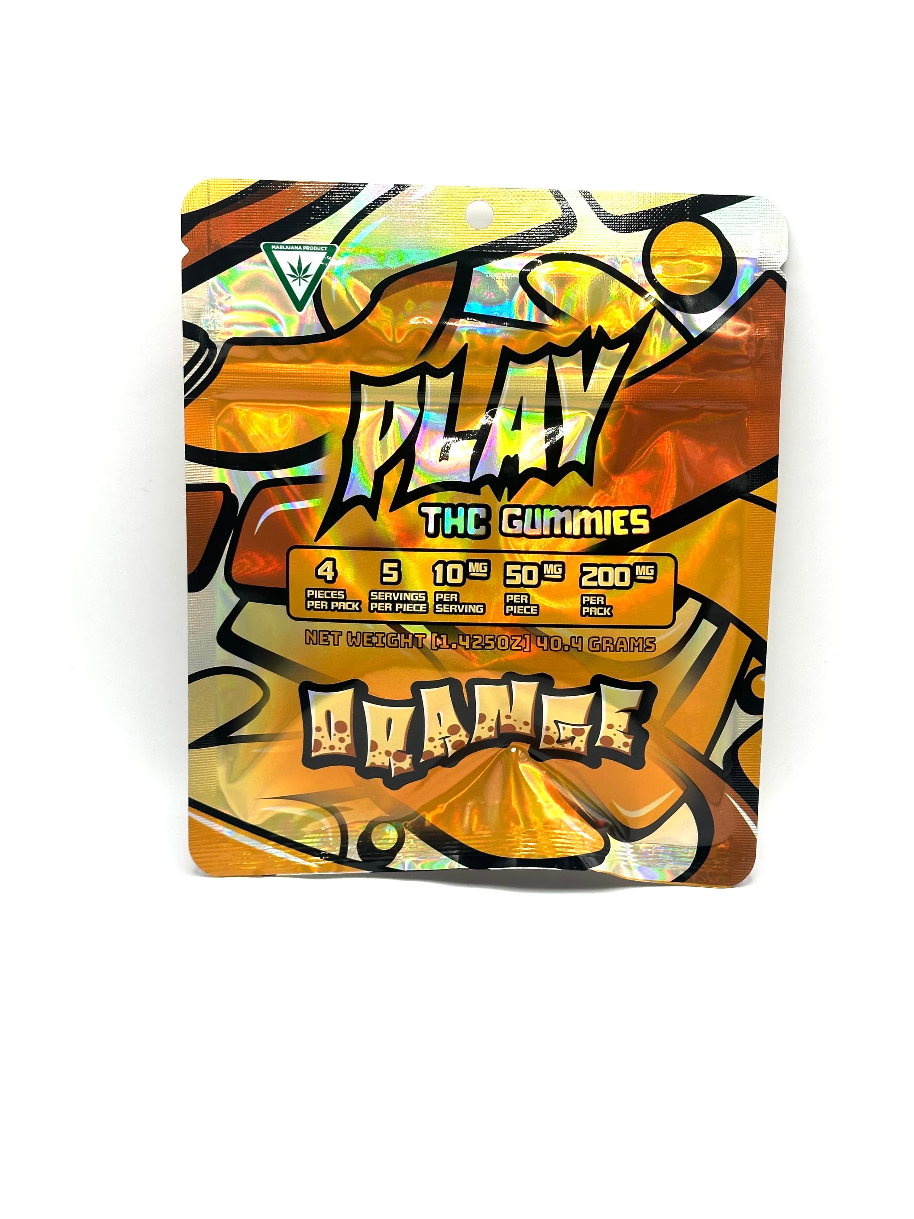PLAY Play Cannabis Orange Gummies 200mg