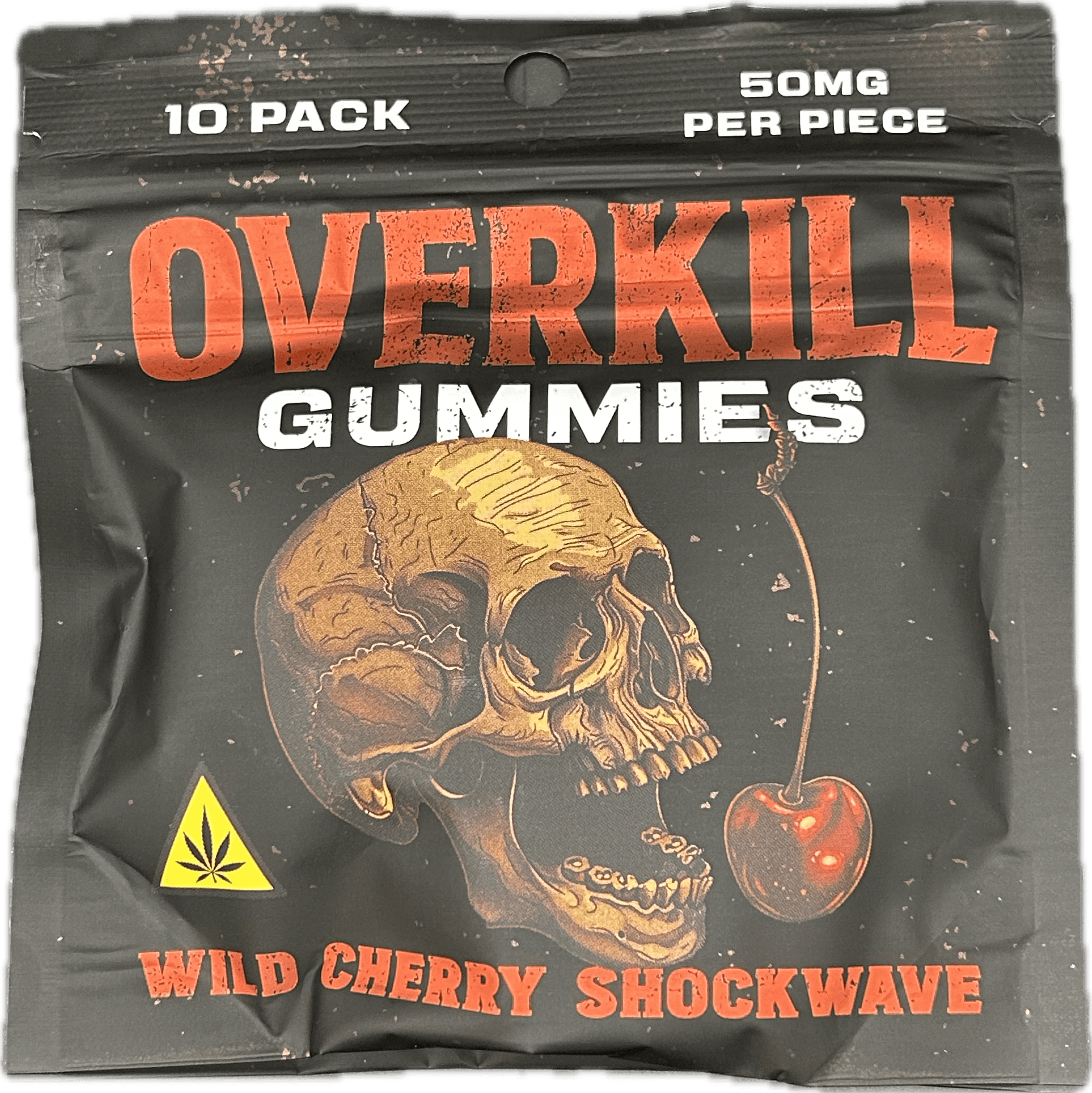 Overkill Wild Cherry Shockwave 10pk Gummies