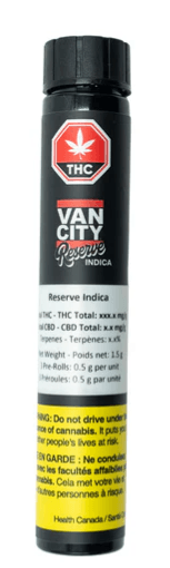 Vancity Reserve Indica Pre-Roll (Rotating) 3-Pack | 1.5g
