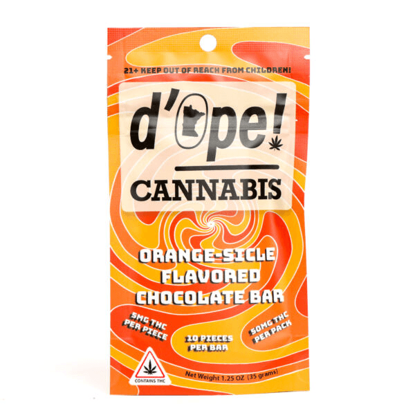 d'Ope Cannabis Dope Cannabis 200mg Chocolate Bar Orange-Sicle