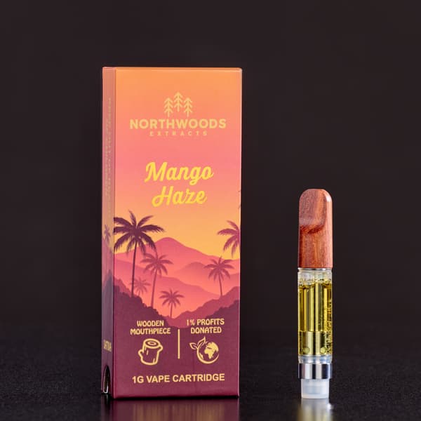 Northwoods Extracts Distillate Vape Cart | Mango Haze | Northwoods Extracts