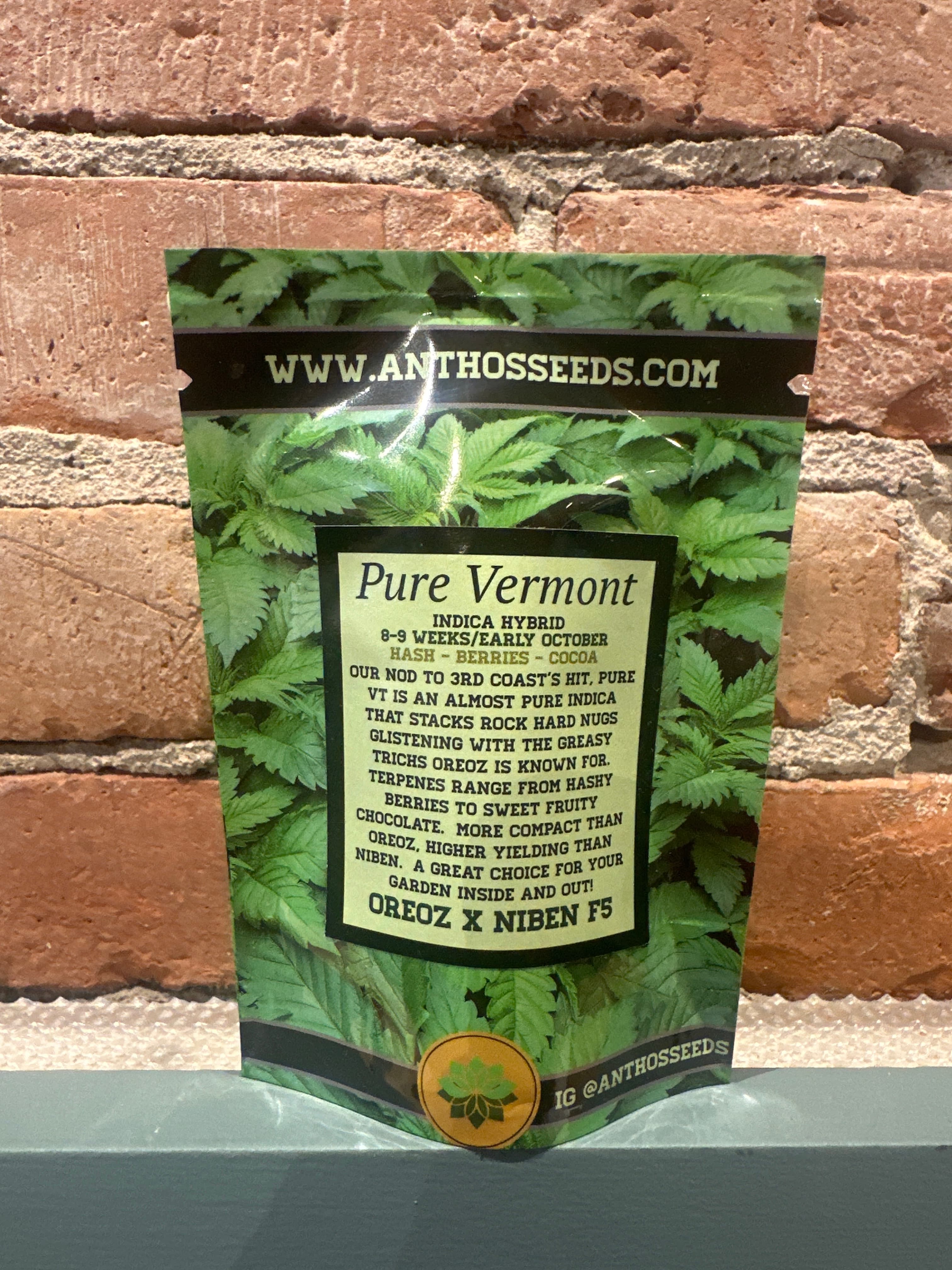Anthos - Pure Vermont - 6pk Feminized Seeds