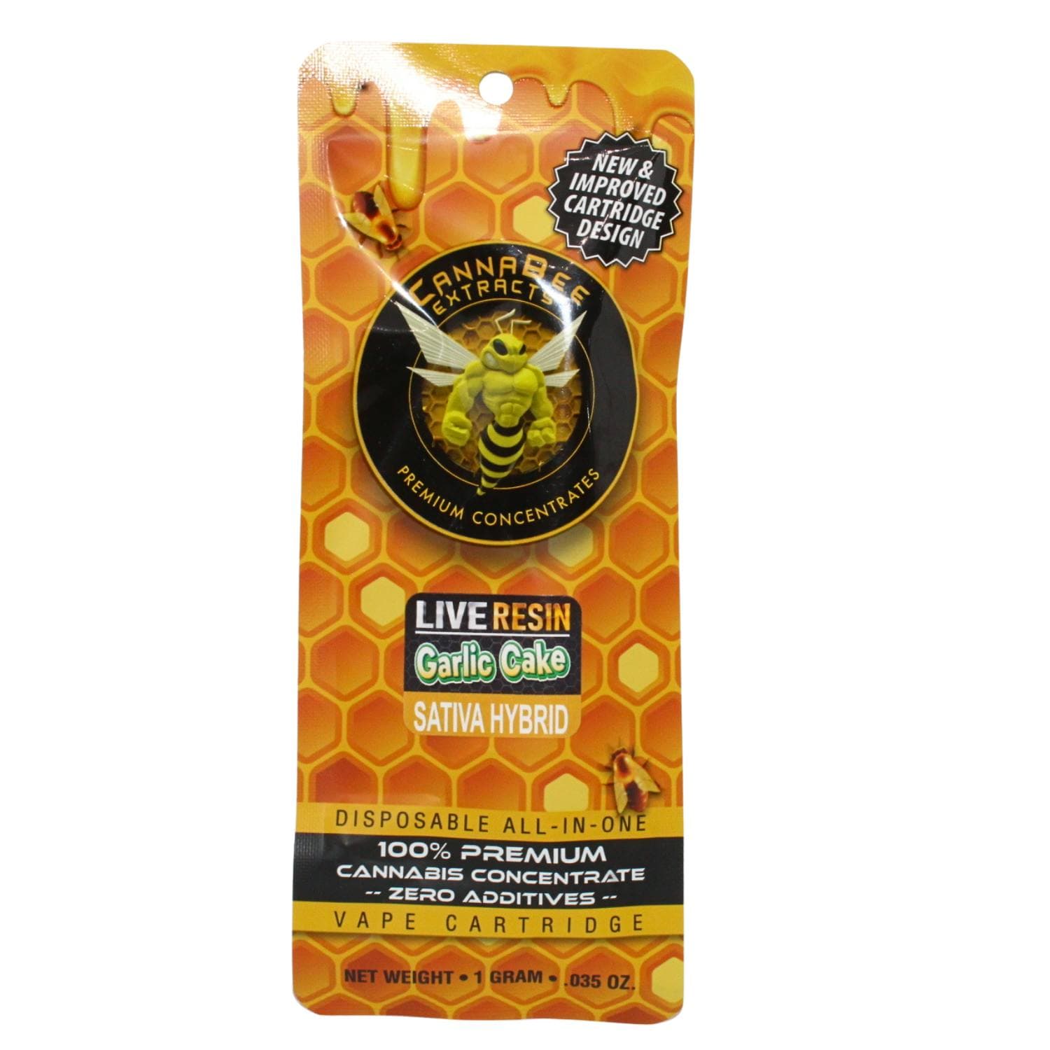 Cannabee GARLIC CAKE - LIVE RESIN DISPOSABLE CARTRIDGE