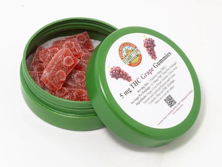 Vermont Terps Grape Gummies, 50mg