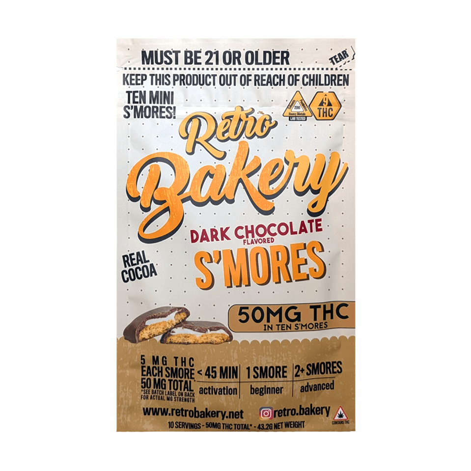 Retro Bakery RBR Dark Chocolate S'mores 10pk 50mg THC 7209849252