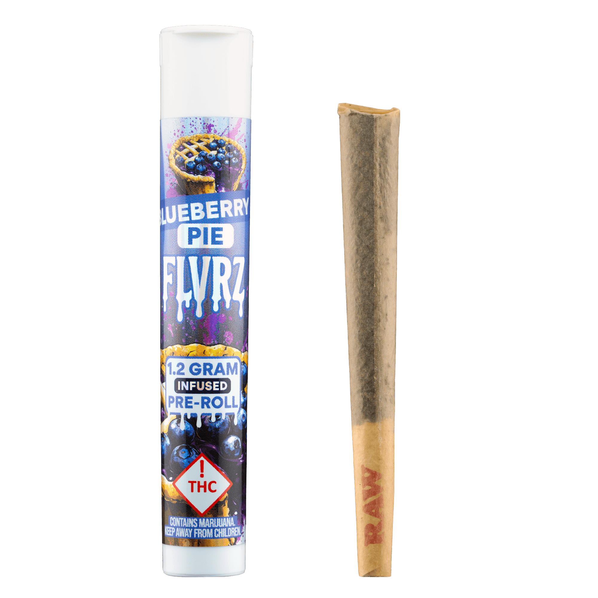 FLVRZ Blueberry Pie Infused Pre-Roll | 1.2g