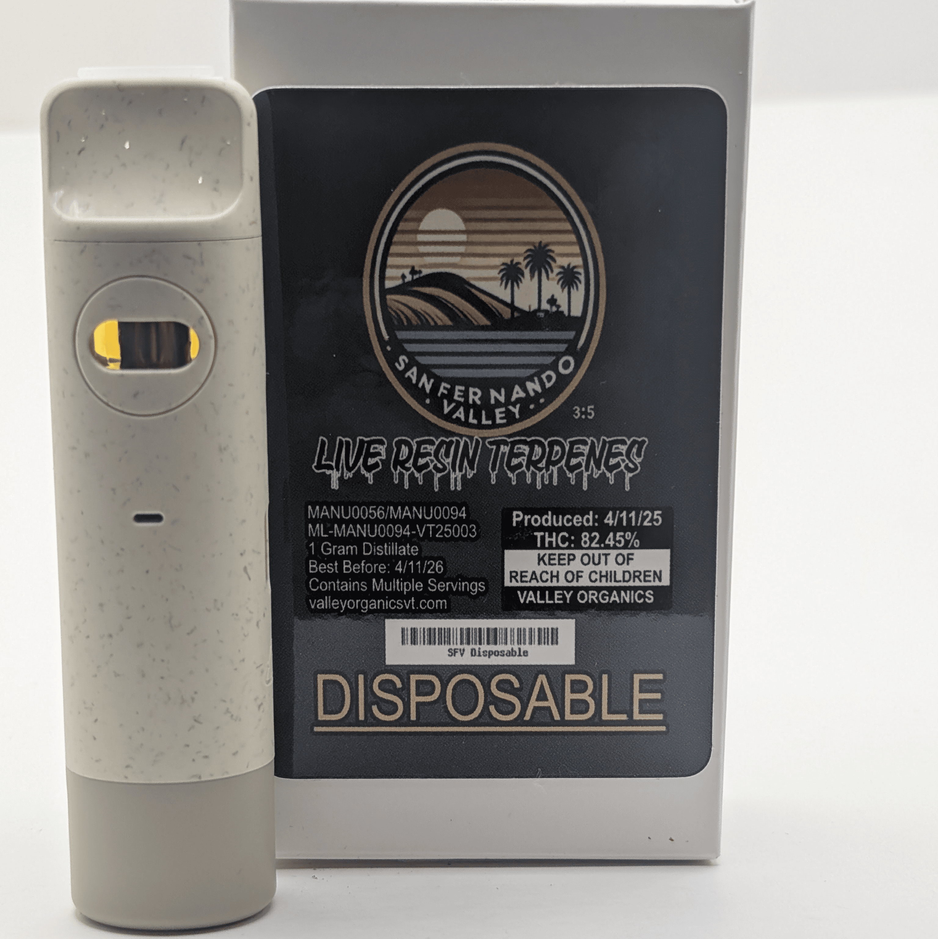 Valley Organics San Fernando Valley - 1g Disposable Vape