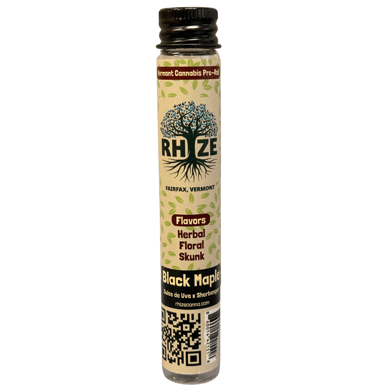 Rhize Cannabis Black Maple | 1g Pre-roll | Rhize