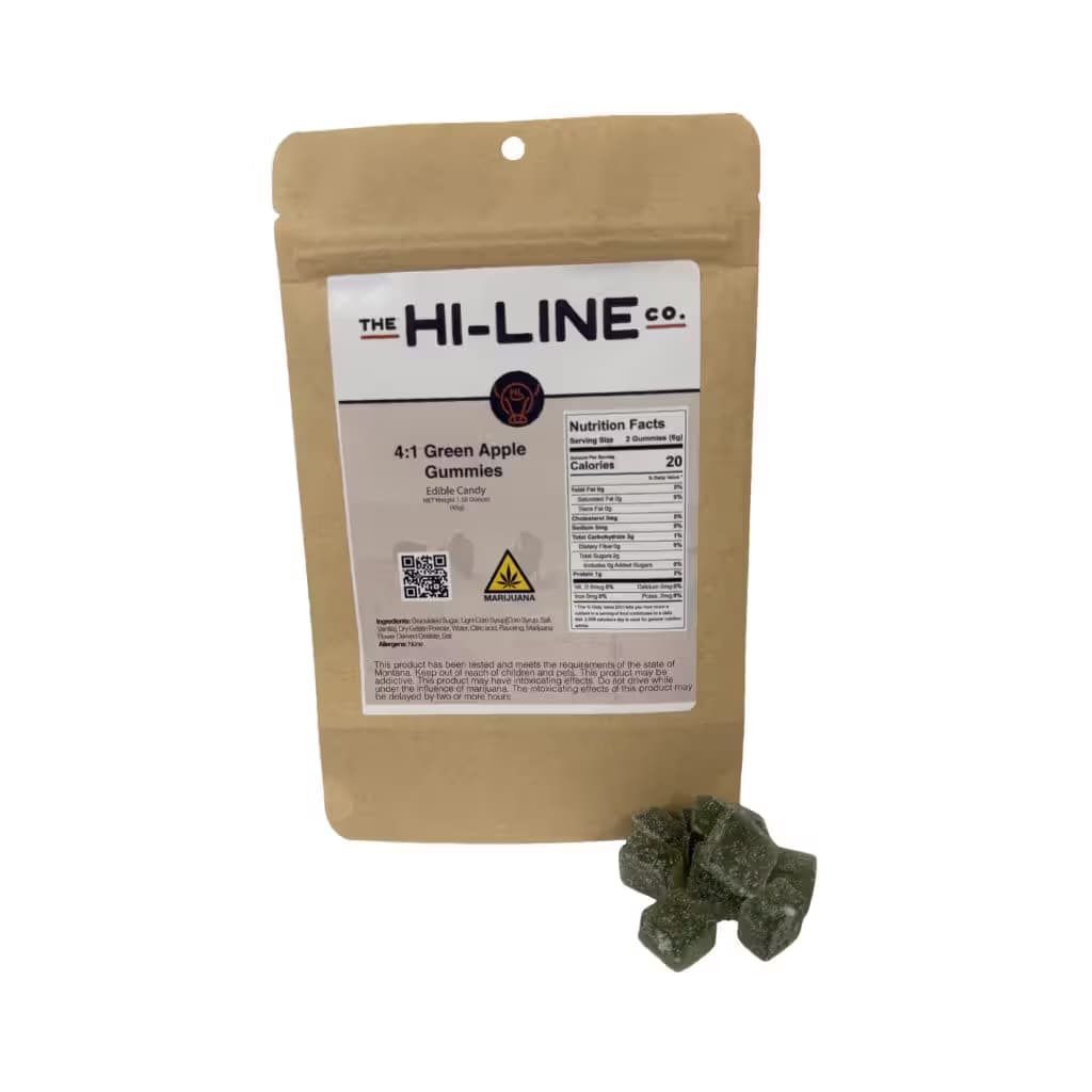 The Hi-Line Co. 4:1 Green Apple Gummy Pack