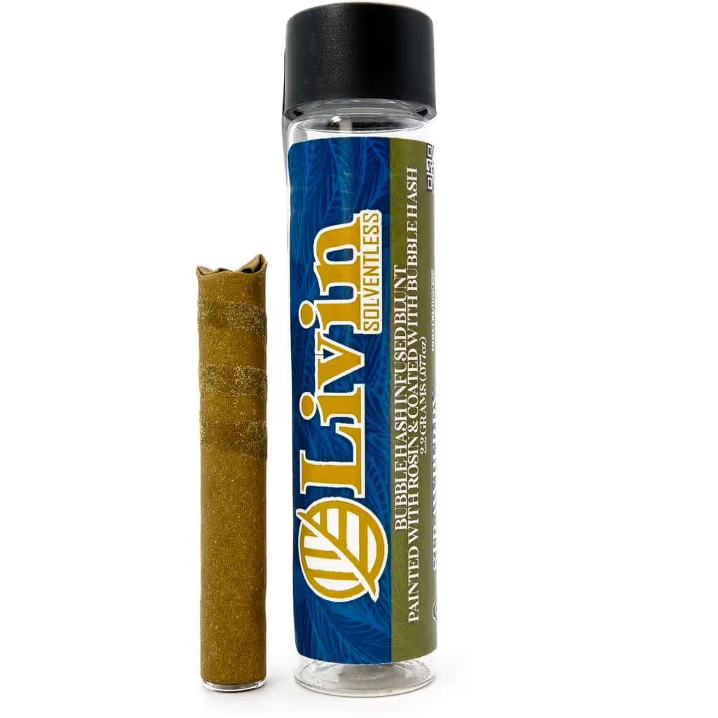 Livin Solventless Honey Banana Live Rosin Coated Blunt