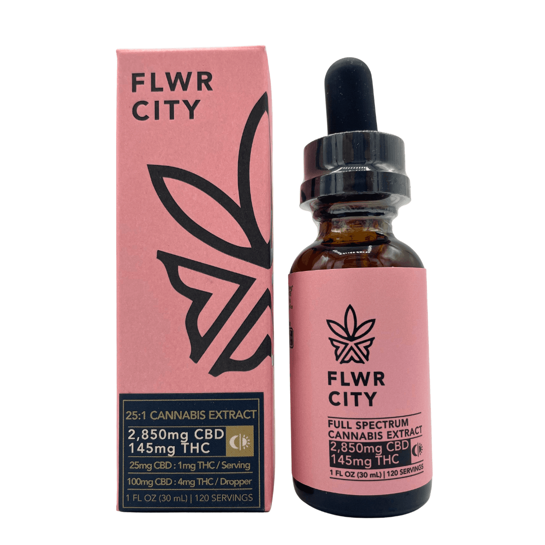 FLWR CITY Pink Tincture 25:1 CBD:THC | 145mg