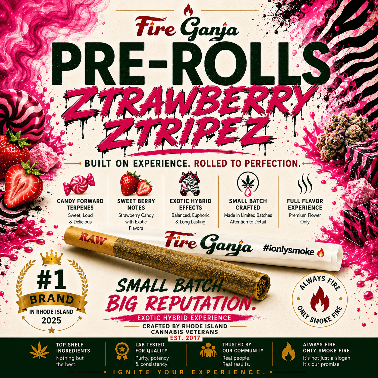 Fire Ganja Ztrawberry Ztripez | 1g