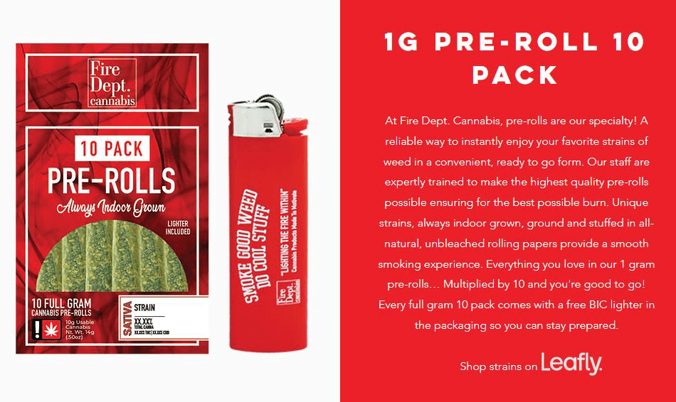Fire Dept. Cannabis 10 pack Weave Match