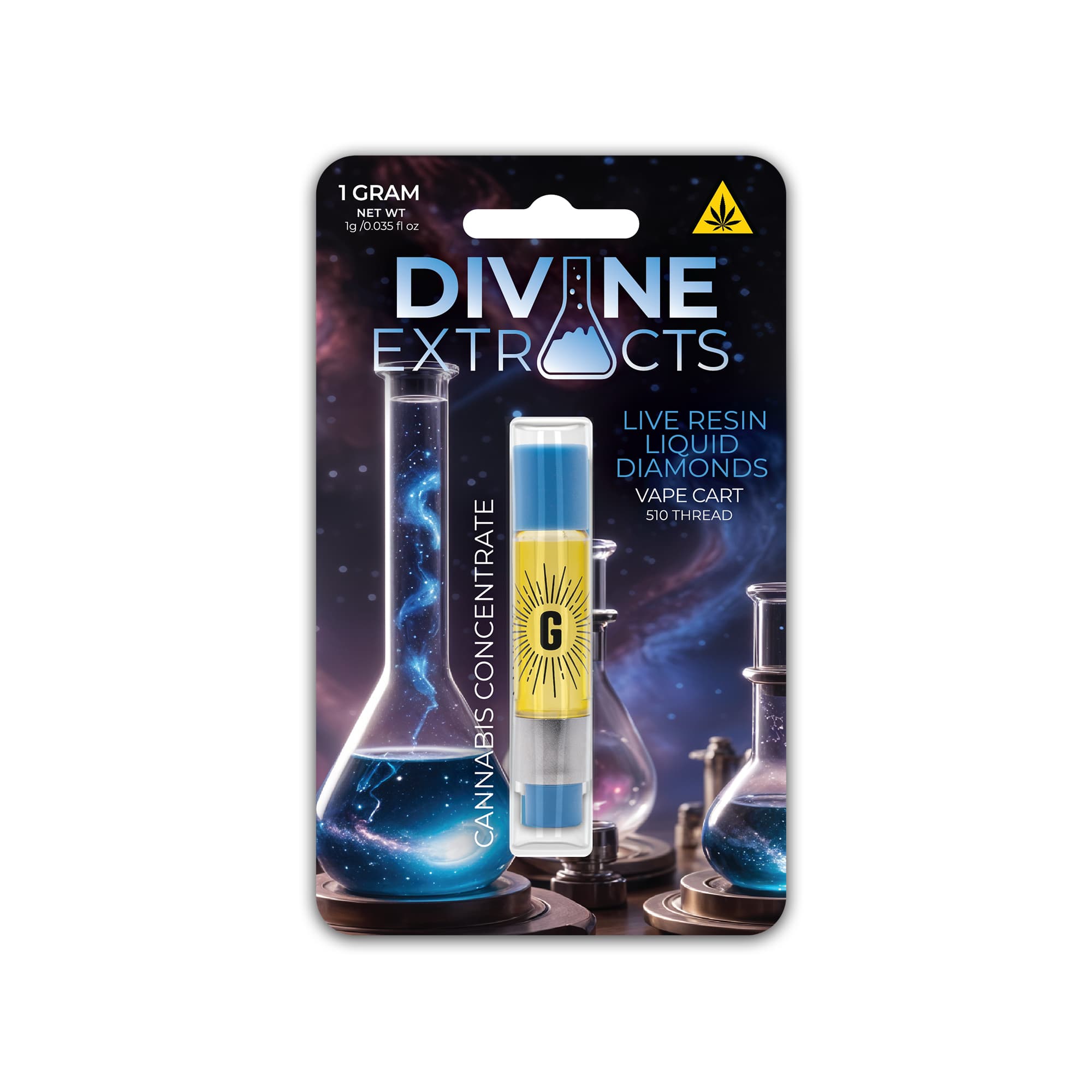Divine Extracts Cuban Black Haze Live Resin Cartridge