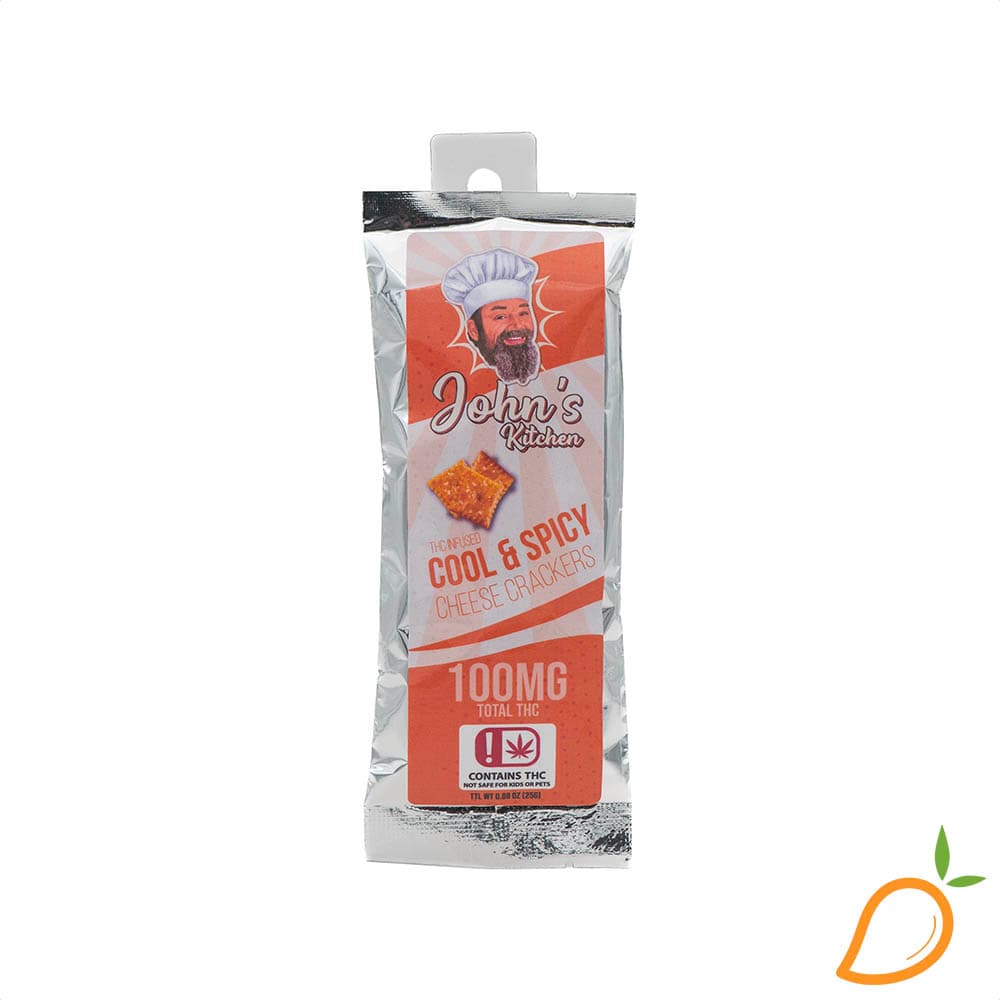 JOHN'S KITCHEN 100mg Cool & Spicy Cheese Crackers John's Kitchen
