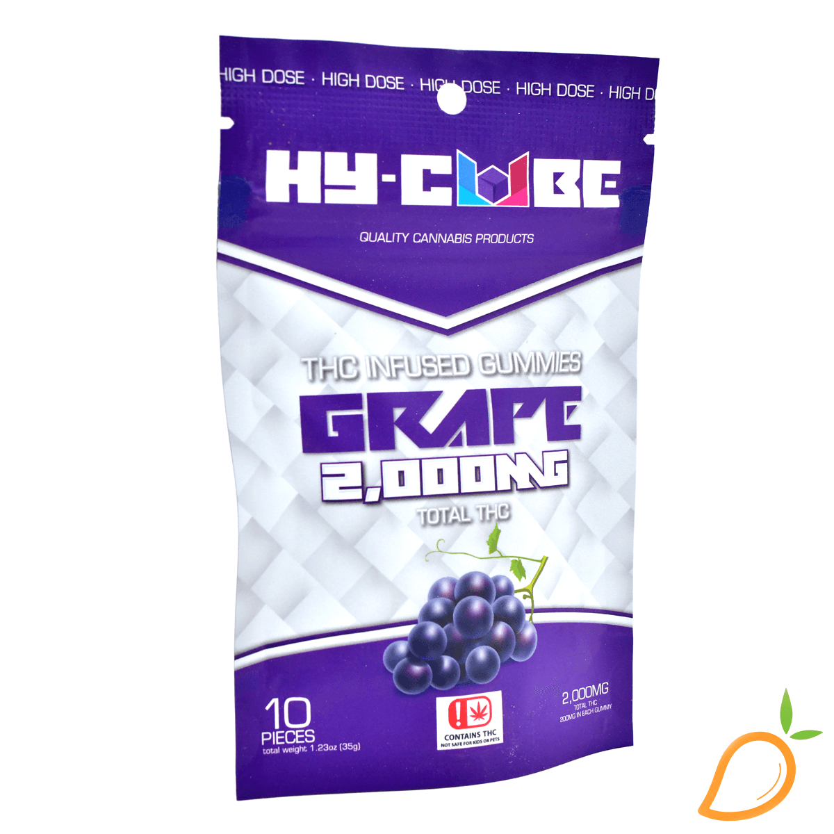 HY-CUBE 2000mg Grape Gummies Hy-Cube