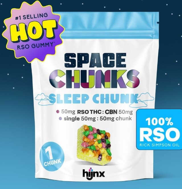 Elevated Organics - HIJNX Gummies | HIJNX | Sleep Space Chunk 1:1 [CBN/THC] [1pk/50mg]