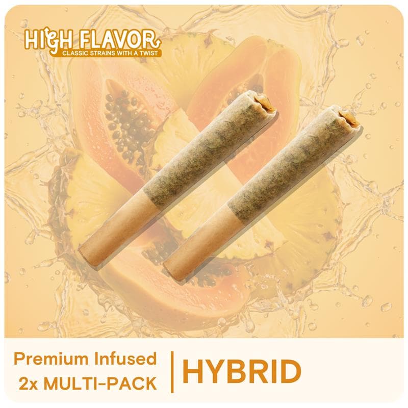 High Flavor Papaya Pineapple Express Infused Pre-Roll | .5g 2 Pack