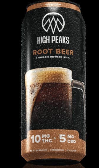 High Peaks Root Beer | 10mg THC + 5mg CBD | 12 fl. oz | 1-Pk.