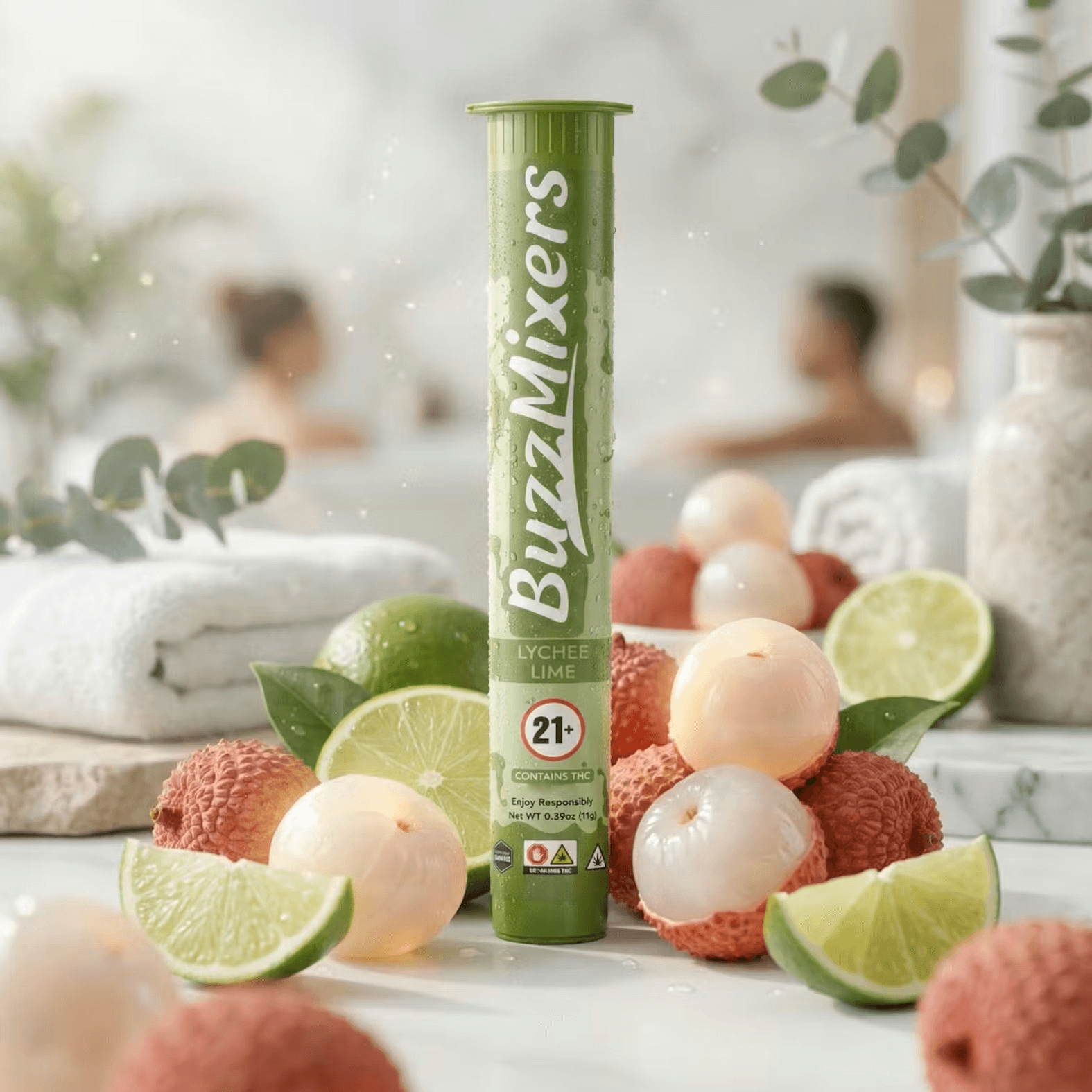 BuzzMixers Lychee Lime - 10mg 1pk Drink MIx