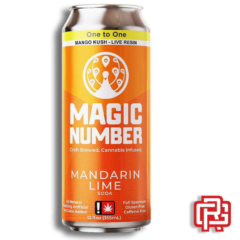 Magic Number Mandarin Lime Nano Soda | 12oz 25mg (THC) | Magic Number