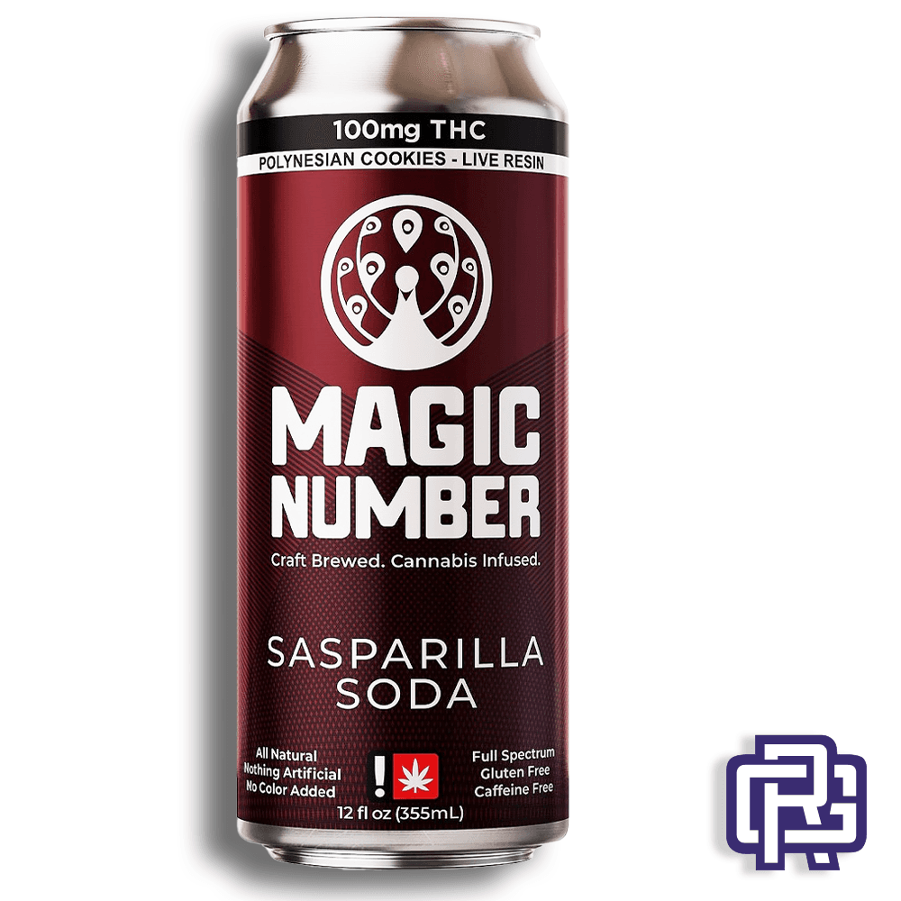 Magic Number Sasparilla Nano Soda | 12oz 25mg (THC) | Magic Number