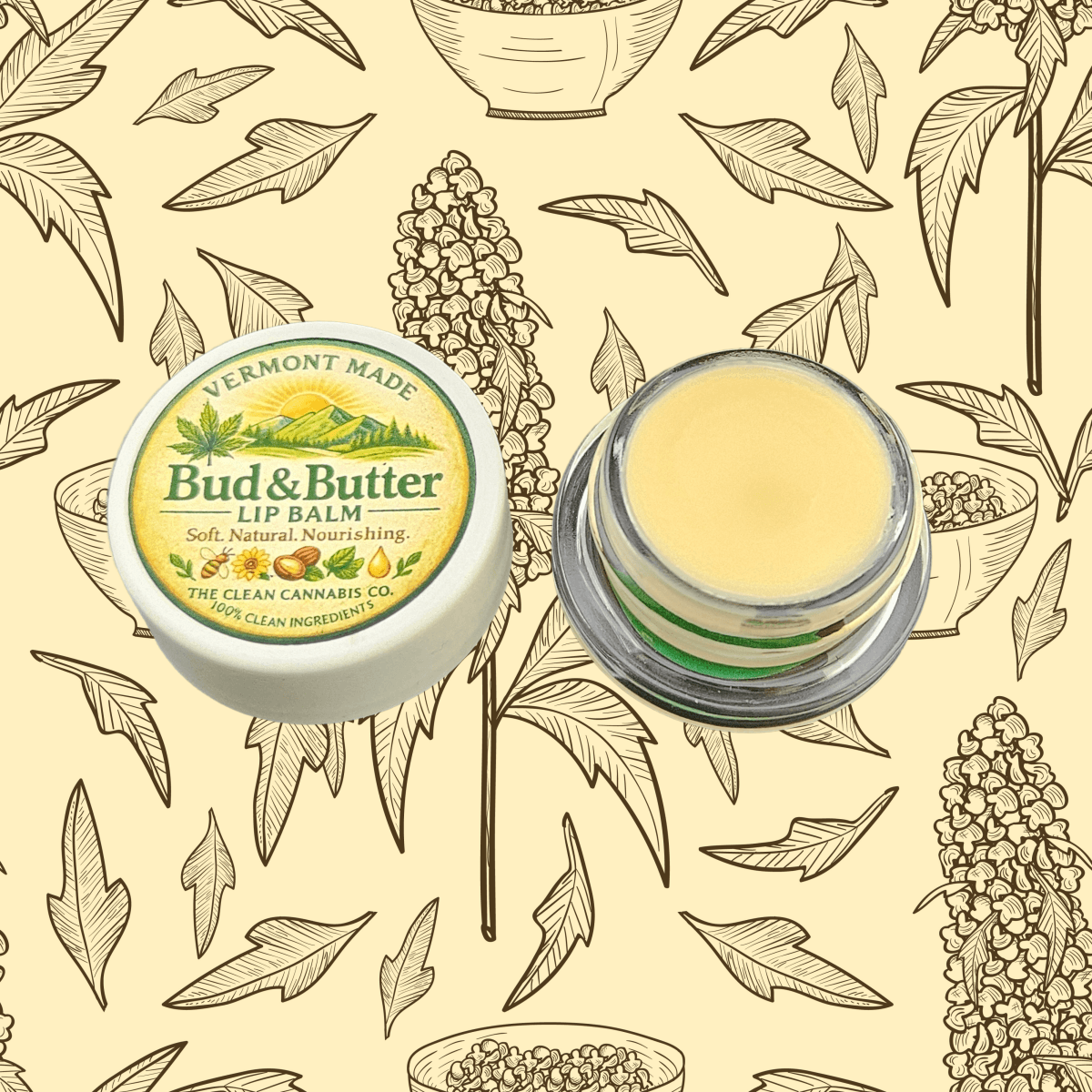 The Clean Cannabis Company Clean Cannabis - Bud & Butter Infused Lip Balm - 100mg THC