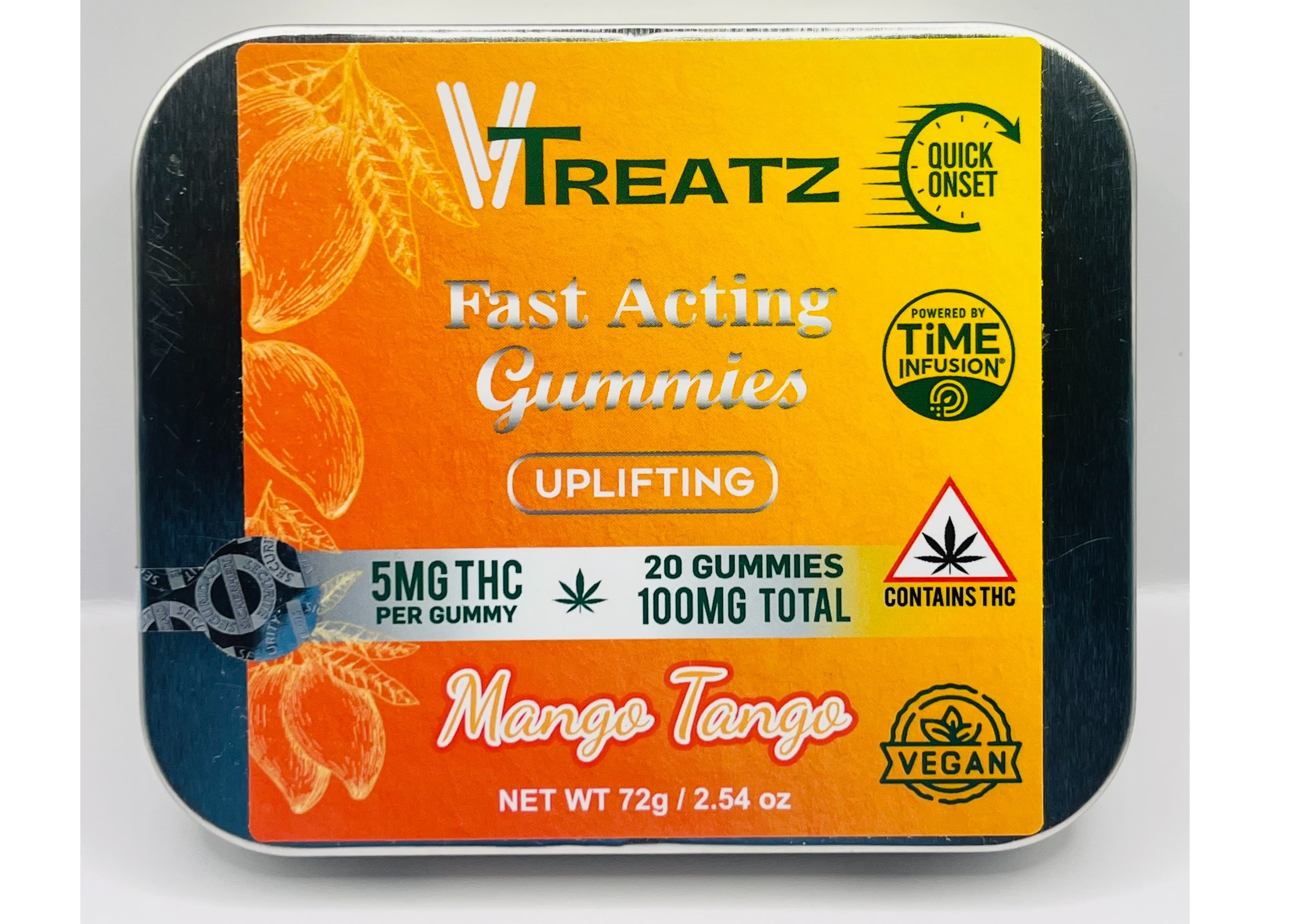 VTreatz 100mg Edible Pack | Mango Tango Gummies | VTreatz