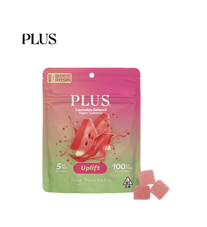 PLUS SOUR WATERMELON 100MG 20 PACK GUMMIES