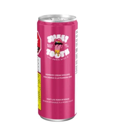 Sweet Tooth Zero SWEET TOOTH ZERO : LIVE ROSIN RASPBERRY CREAM SODA ZERO (1 x 355ml) Edibles