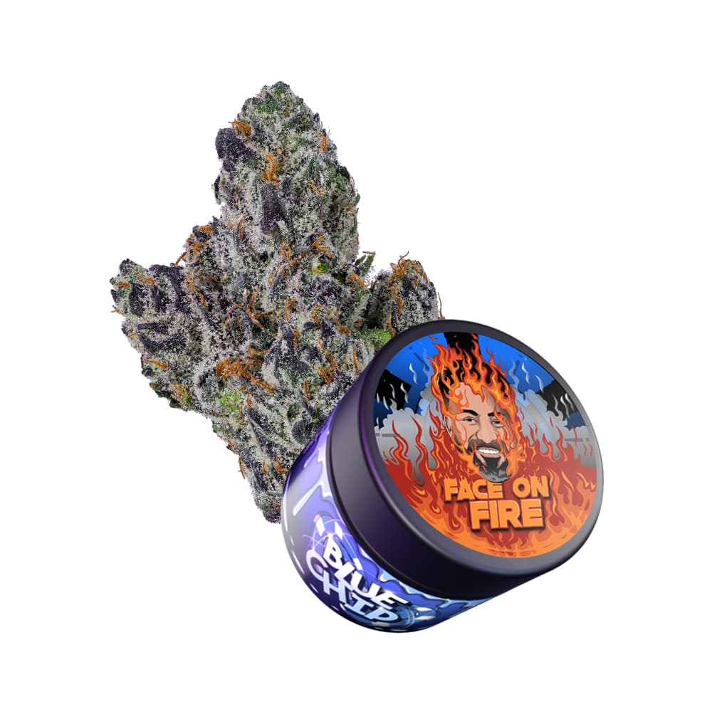 Blue Chip Face On Fire