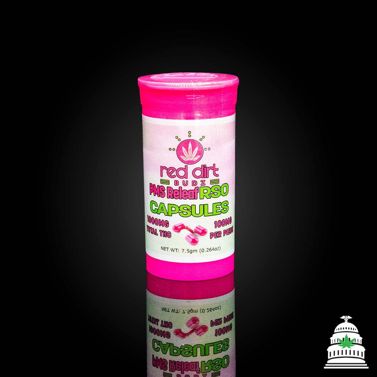 Red Dirt Budz PMS RSO - Red Dirt RSO Capsules