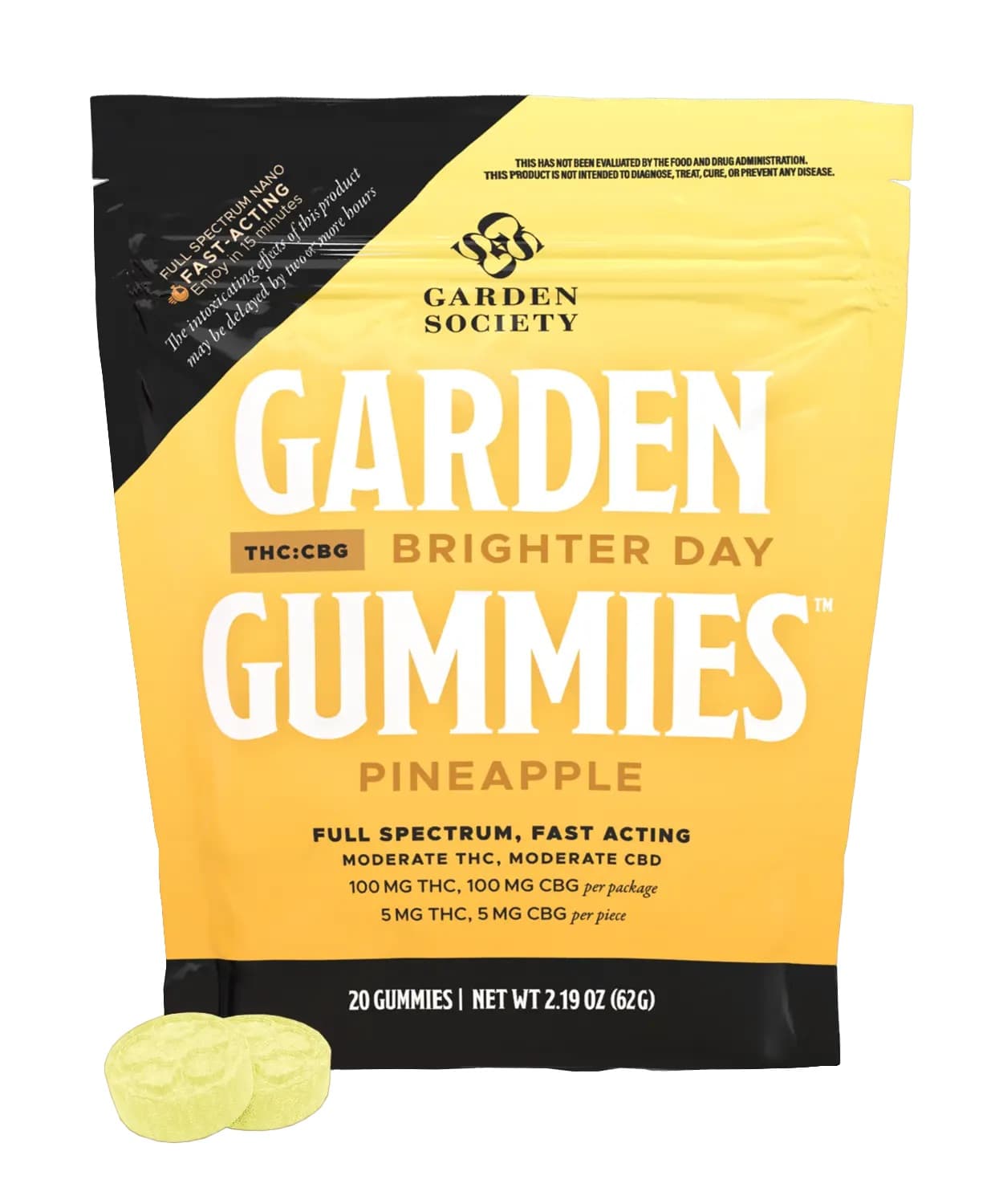 Garden Gummies Pineapple Gummies 5mg x 20-Pack