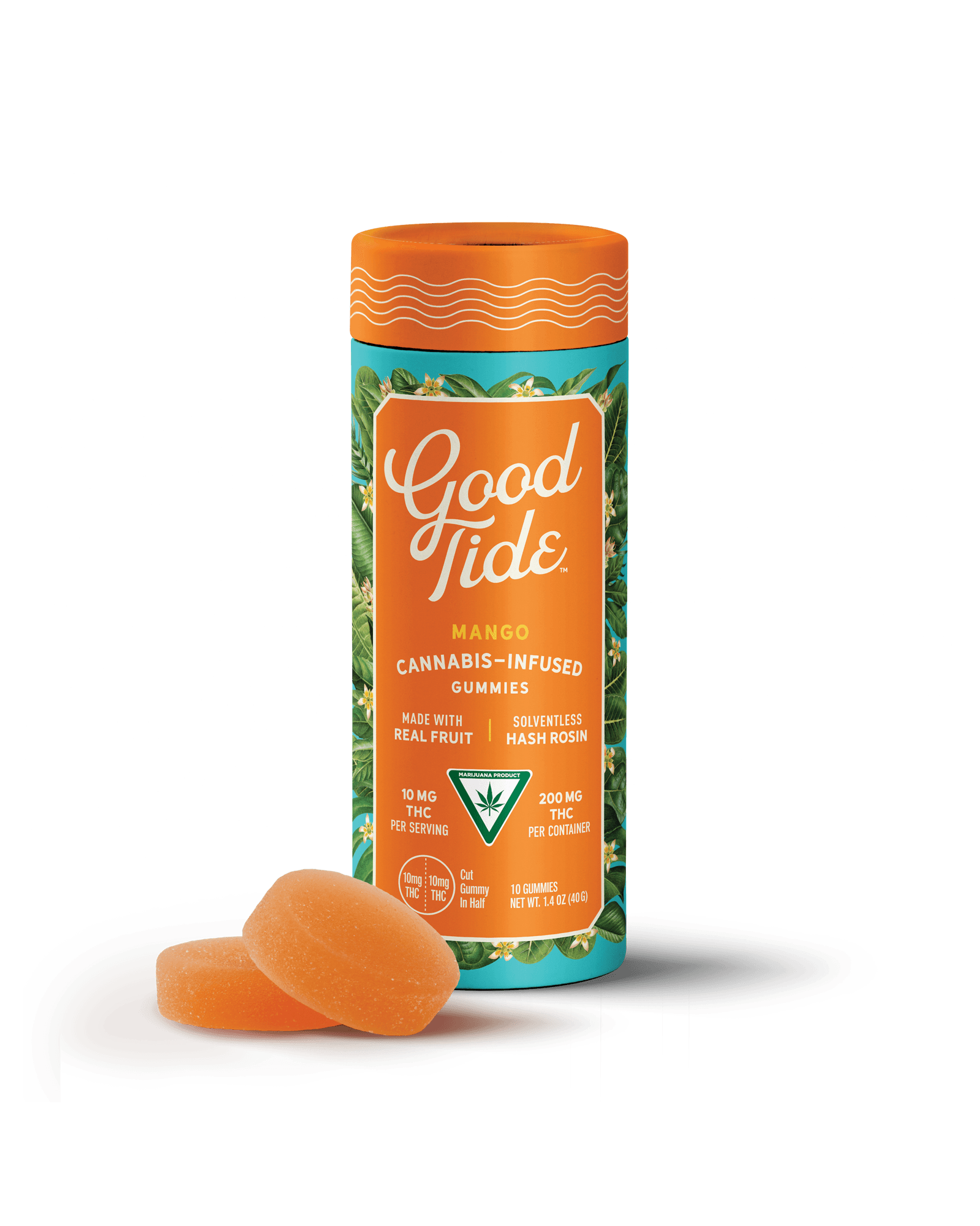 Good Tide MANGO HASH ROSIN GUMMIES 10X20MG
