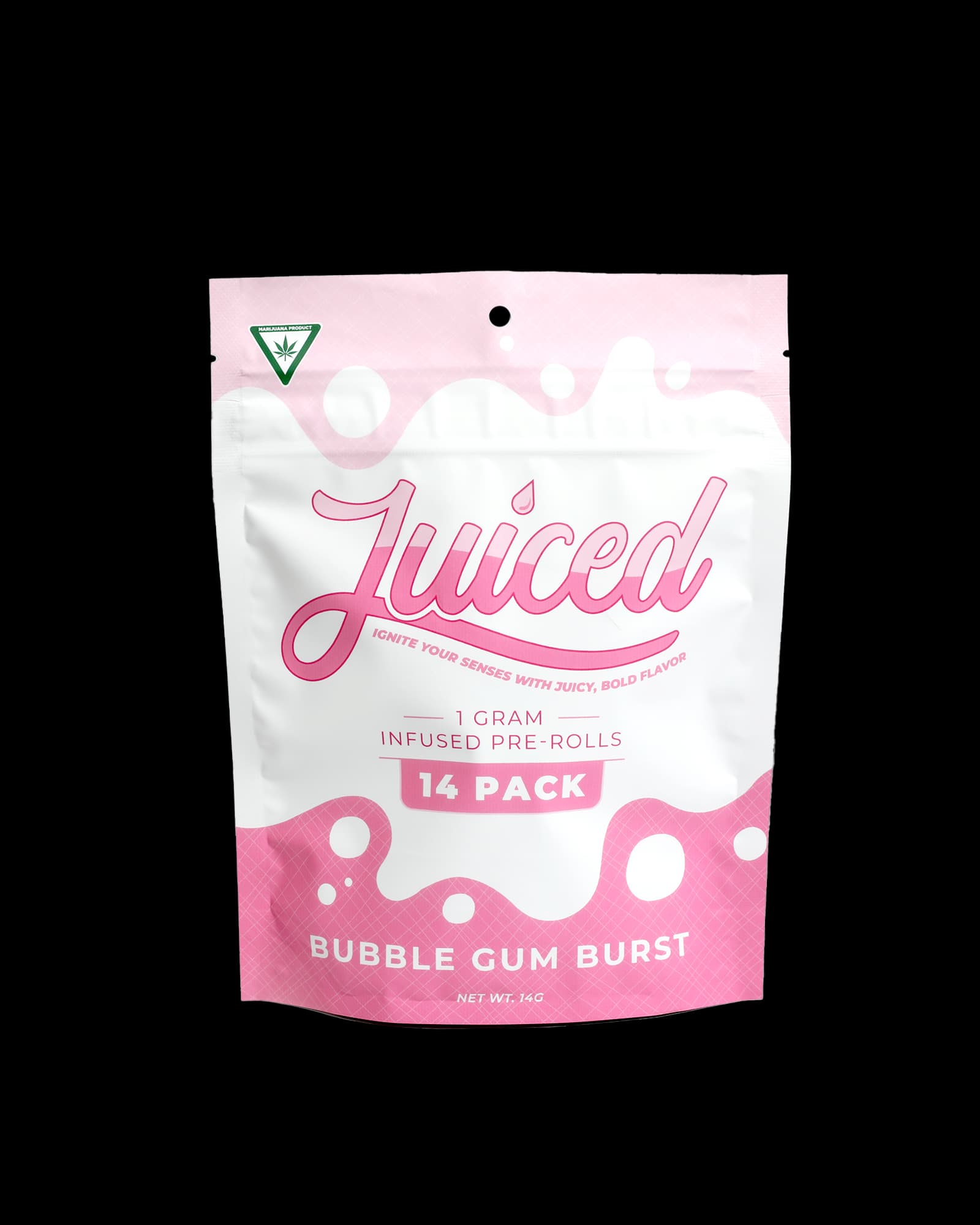Juiced BUBBLE GUM BURST INFUSED PREROLL 14-PACK
