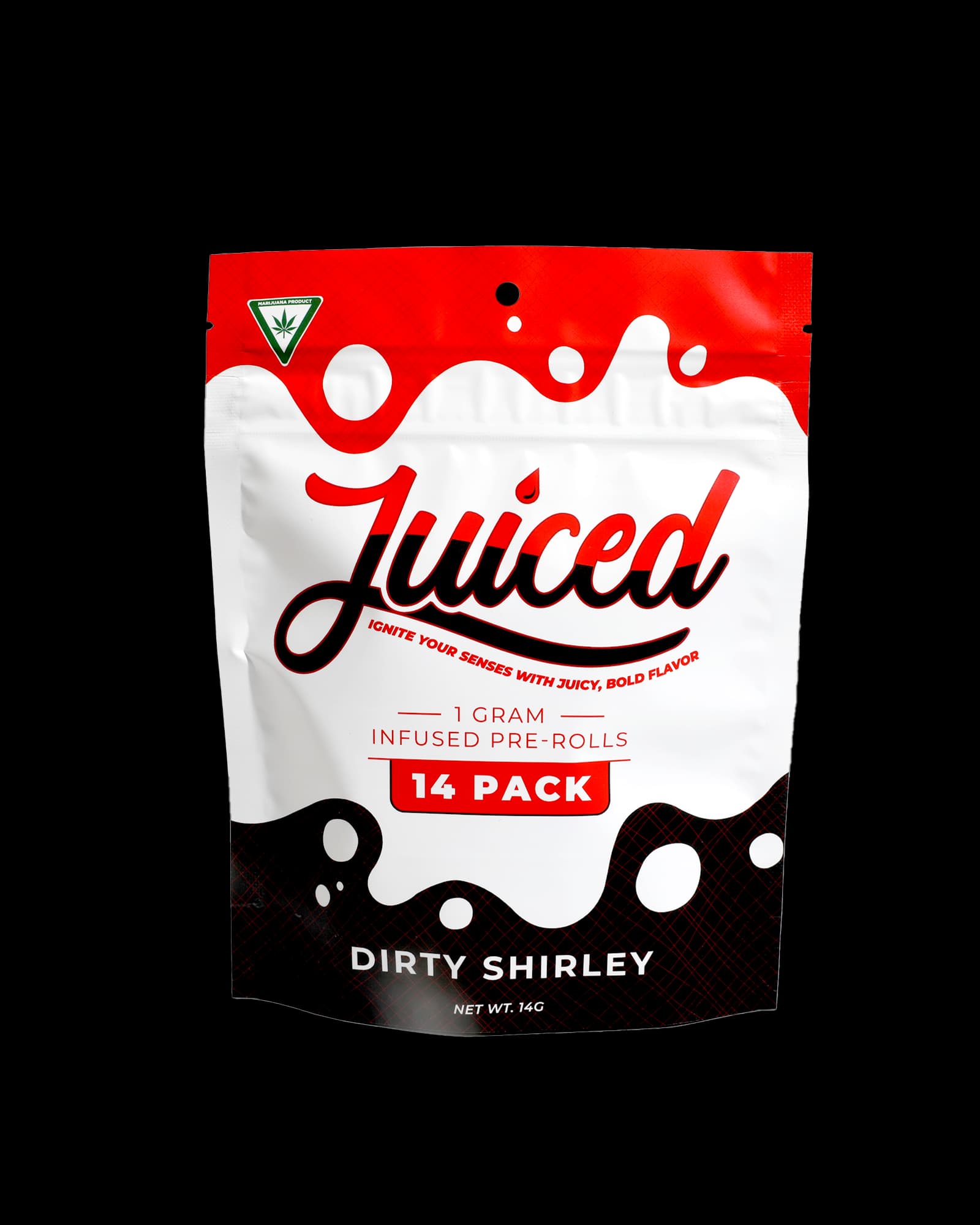 Juiced DIRTY SHIRLEY INFUSED PREROLL 14-PACK