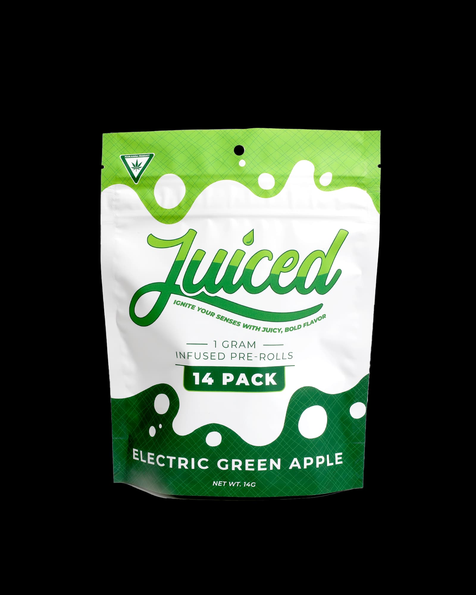 Juiced ELECTRIC GREEN APPLE INFUSED PREROLL 14-PACK