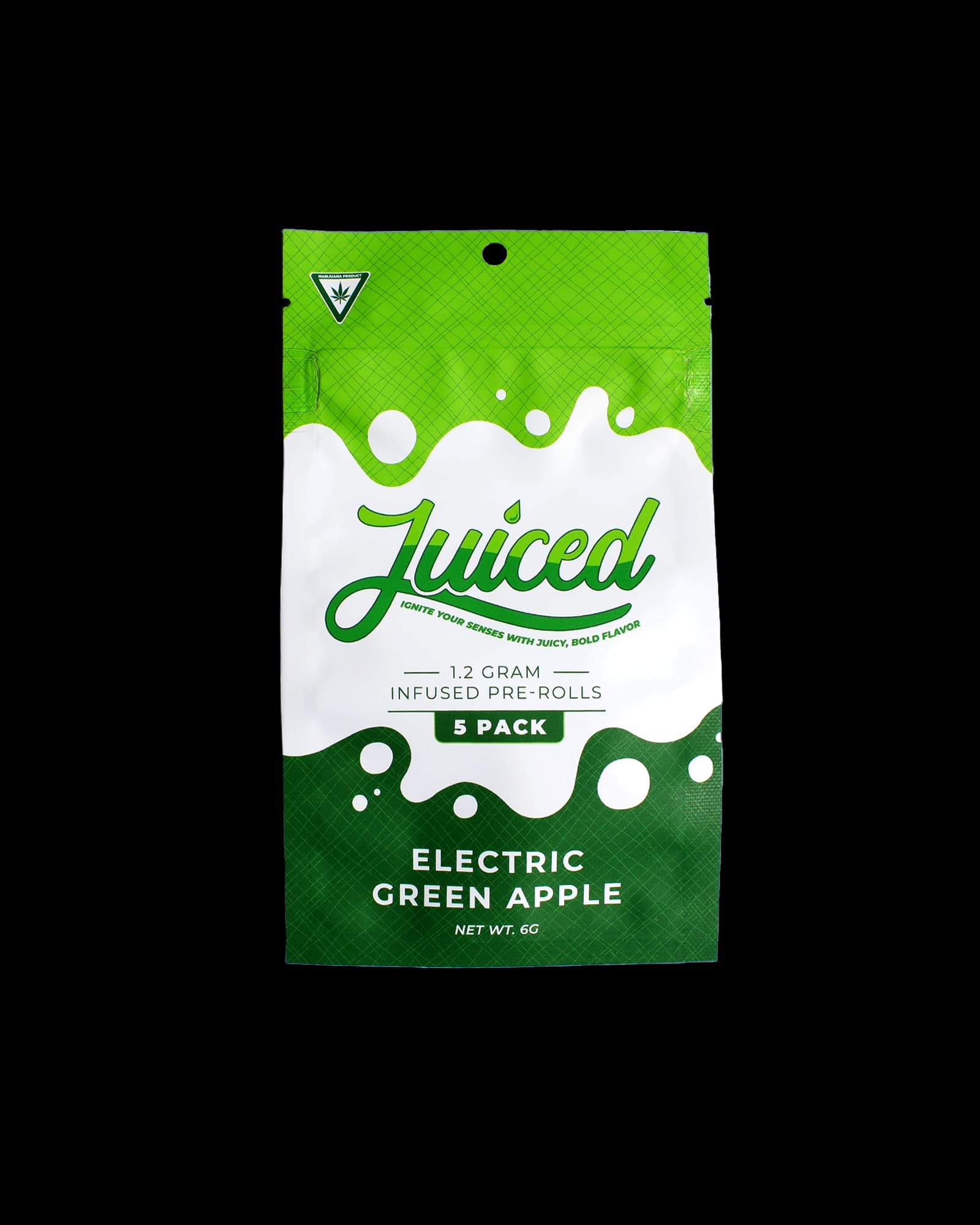 Juiced ELECTRIC GREEN APPLE INFUSED PREROLL 5-PACK