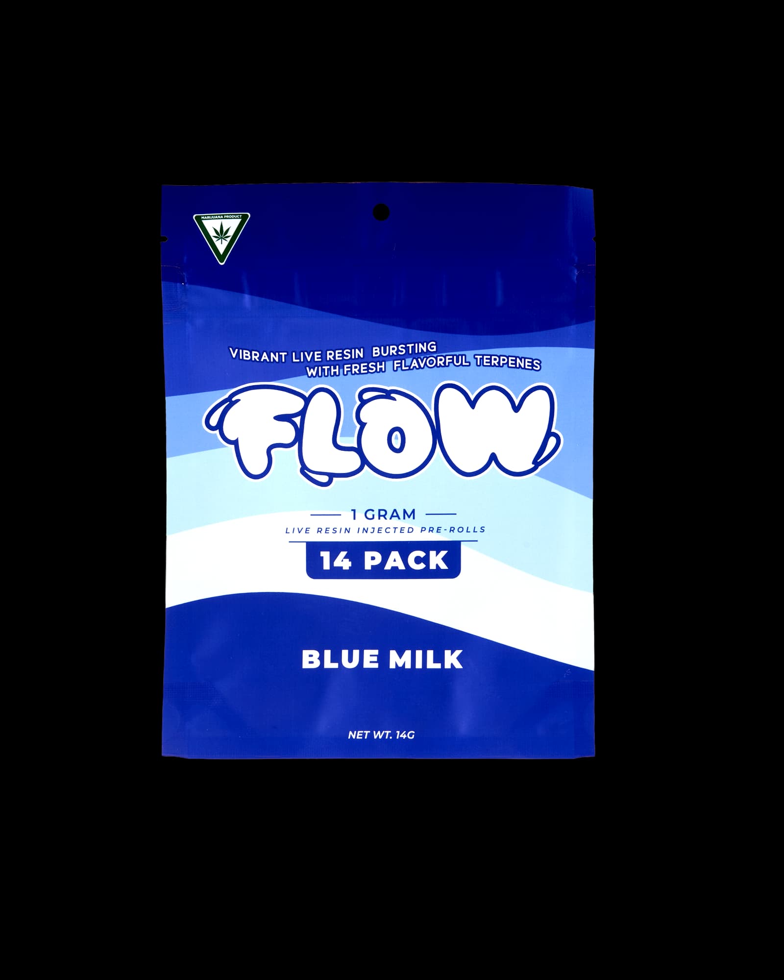 FLOW BLUE MILK LIVE RESIN INFUSED PREROLL 14-PACK
