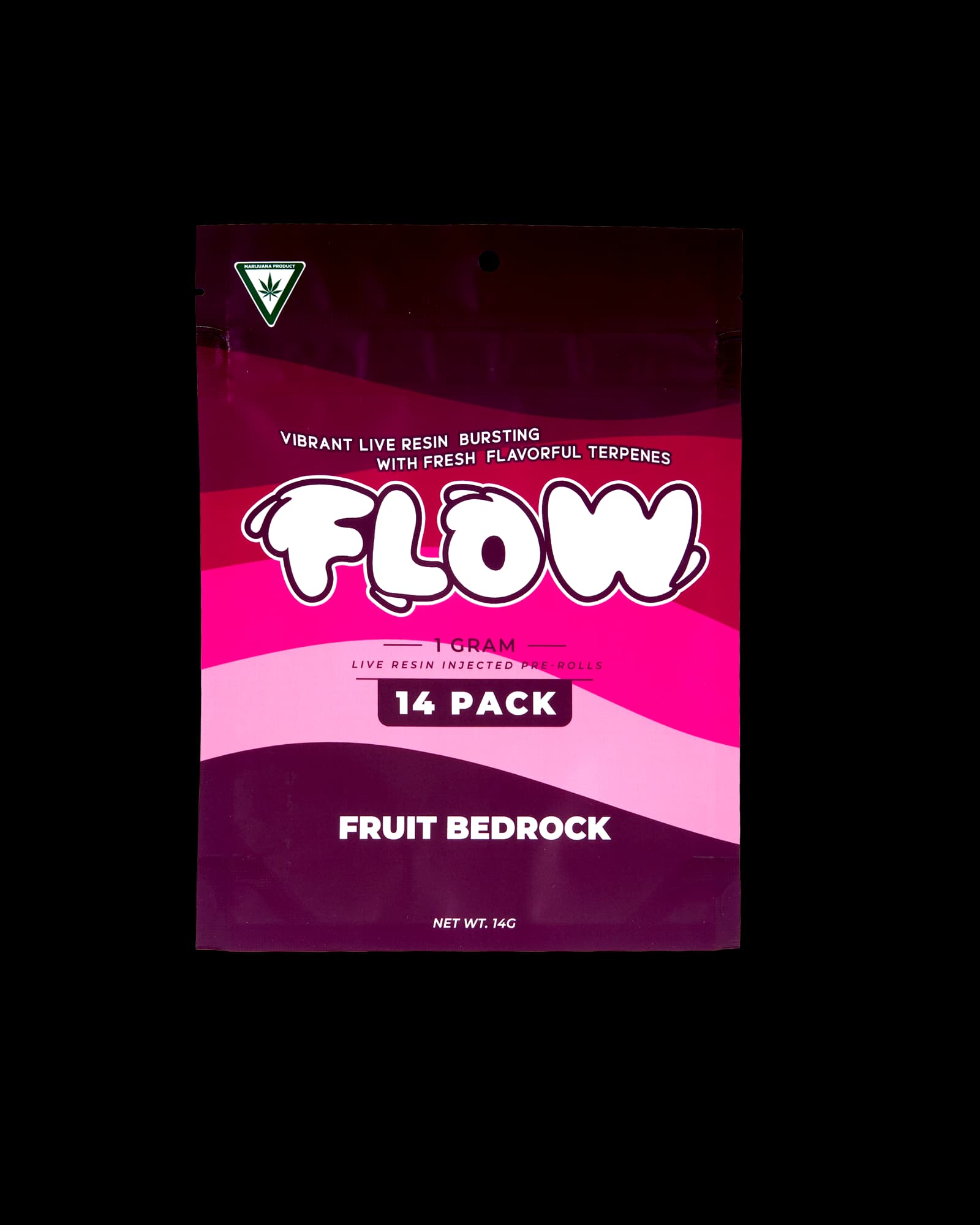 FLOW FRUIT BEDROCK LIVE RESIN INFUSED PREROLL 14-PACK