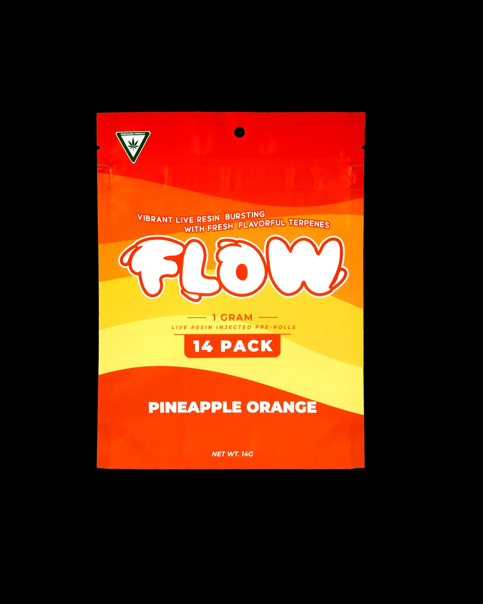 FLOW PINEAPPLE ORANGE LIVE RESIN INFUSED PREROLL 14-PACK