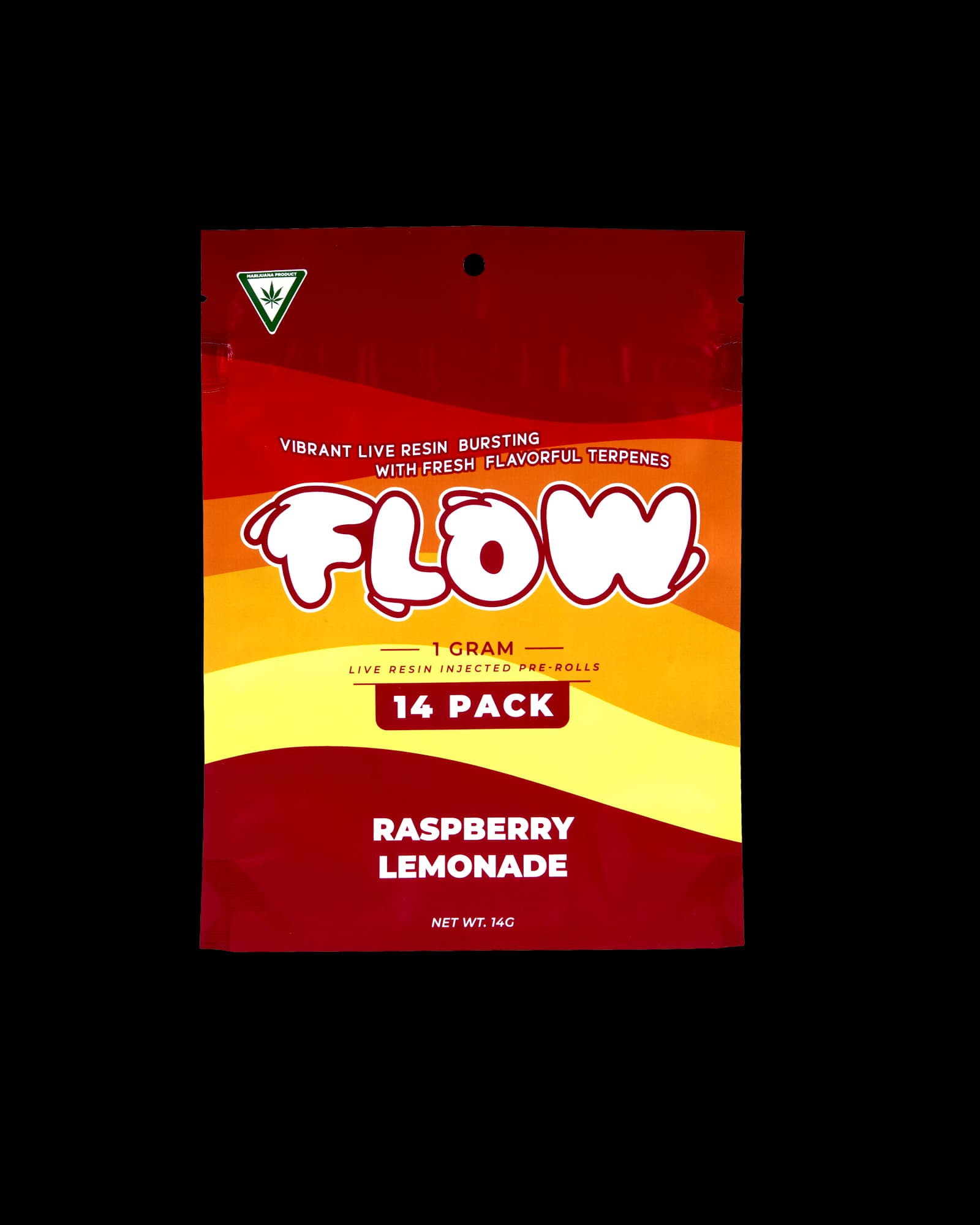 FLOW RASPBERRY LEMONADE LIVE RESIN INFUSED PREROLL 14-PACK