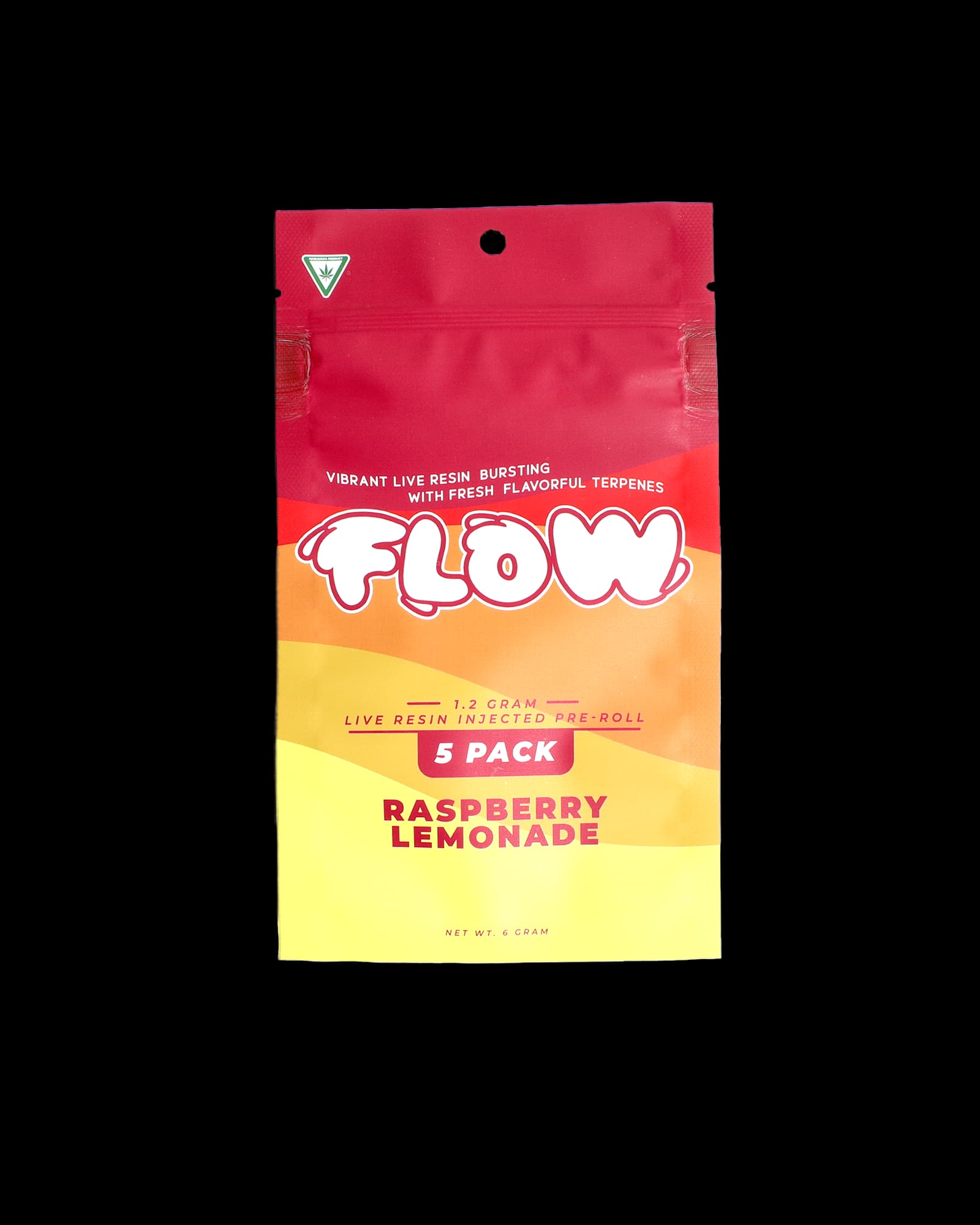 FLOW RASPBERRY LEMONADE LIVE RESIN INFUSED PREROLL 5-PACK