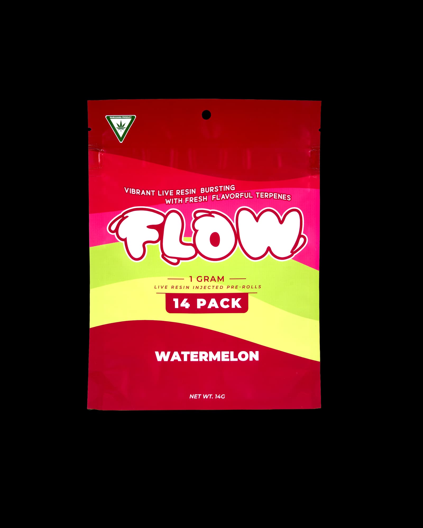 FLOW WATERMELON LIVE RESIN INFUSED PREROLL 14-PACK